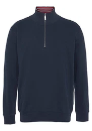 Sweatshirt unifarben, aus dehnbarer Sweatware, mit Logostickerei