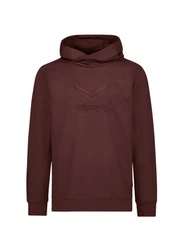 Trigema Kapuzensweatshirt Kapuzenpullover mit 3D-Motiv braun