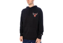New Era Hoodie Infill Team Logo Chicago Bulls Schwarz/Hellblau/Grau