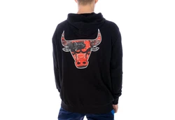 New Era Hoodie Infill Team Logo Chicago Bulls Schwarz/Hellblau/Grau