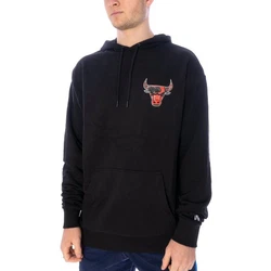 New Era Hoodie Infill Team Logo Chicago Bulls Schwarz/Hellblau/Grau