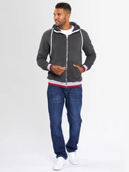 Alessandro Salvarini Sweatjacke ASRevellio Schwarz/Hellgrau/Hellblau/Dunkelgrau