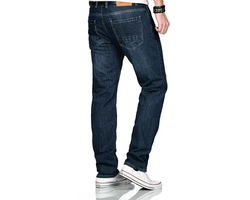 Alessandro Salvarini Comfort-fit Jeans ASMarco mit geradem Bein Dunkelblau/Blau/Hellblau