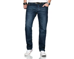 Alessandro Salvarini Comfort-fit Jeans ASMarco mit geradem Bein Dunkelblau/Blau/Hellblau