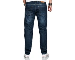 Alessandro Salvarini Comfort-fit Jeans ASMarco mit geradem Bein Dunkelblau/Blau/Hellblau