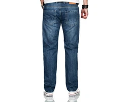 Alessandro Salvarini Comfort-fit Jeans ASMarco mit geradem Bein Blau/Dunkelblau