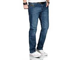 Alessandro Salvarini Comfort-fit Jeans ASMarco mit geradem Bein Blau/Dunkelblau