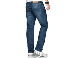 Alessandro Salvarini Comfort-fit Jeans ASMarco mit geradem Bein Blau/Dunkelblau