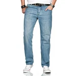 Alessandro Salvarini Comfort-fit Jeans ASMarco mit geradem Bein Hellblau/Blau