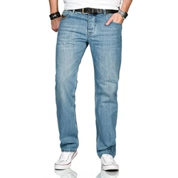 Alessandro Salvarini Comfort-fit Jeans ASMarco mit geradem Bein Hellblau/Blau