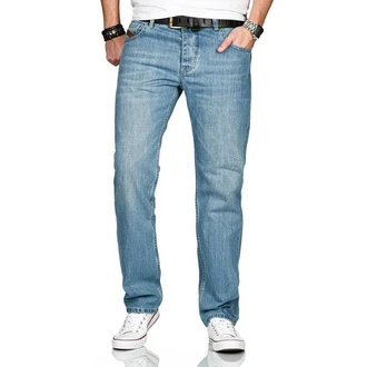 Alessandro Salvarini Comfort-fit Jeans ASMarco mit geradem Bein Hellblau/Blau