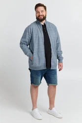 Blend Sweatjacke BHBLenner Grau/Hellblau/Blau
