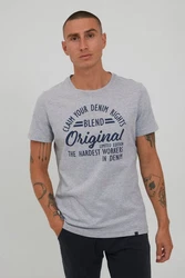 Blend T-Shirt BHMike Hellgrau/Grau