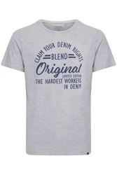 Blend T-Shirt BHMike Hellgrau/Grau