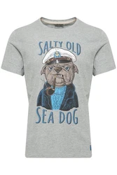Blend T-Shirt BLEND BHPirot Grau/Hellblau/Blau