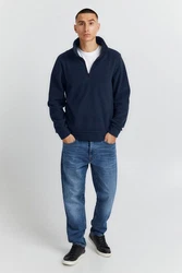 Blend Troyer Sweatshirt Dunkelblau/Blau