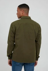 Blend Langarmhemd BHAvino Dunkelgrün/Khaki/Grün