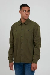 Blend Langarmhemd BHAvino Dunkelgrün/Khaki/Grün