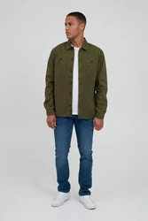 Blend Langarmhemd BHAvino Dunkelgrün/Khaki/Grün