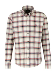 LERROS Langarmhemd BIG FLANNELCHECK Rot/Beige