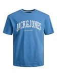 JACK & JONES T-Shirt JJEJOSH TEE SS CREW NECK NOOS azur/wei