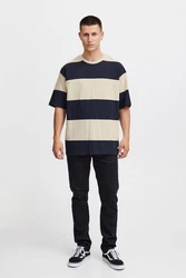 Blend T-Shirt BLEND BHTee Beige/Hellblau/Creme/Blau