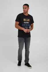 Blend T-Shirt BLEND BHArtur Hellblau/Schwarz/Braun