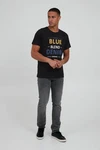 Blend T-Shirt BLEND BHArtur Hellblau/Schwarz/Braun