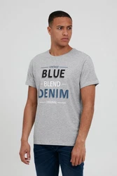 Blend T-Shirt BLEND BHArtur Hellblau/Grau/Blau