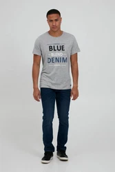 Blend T-Shirt BLEND BHArtur Hellblau/Grau/Blau