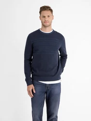 LERROS Strickpullover Dunkelblau/Blau