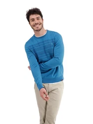 LERROS Strickpullover Türkis/Blau