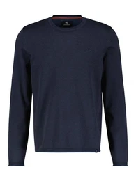 Strickpullover Rundhalspullover, Flachstrick