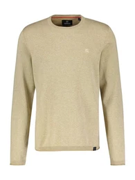 Strickpullover Rundhalspullover, Flachstrick