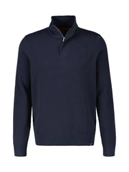 LERROS Strickpullover Troyer Dunkelblau/Blau