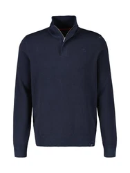 LERROS Strickpullover Troyer Dunkelblau/Blau