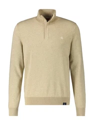 LERROS Strickpullover Troyer Khaki/Beige/Braun