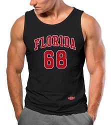 Neverless Tanktop Herren Tank-Top Print Florida College Style Basketball Schwarz/Hellblau/Rot/Rosa