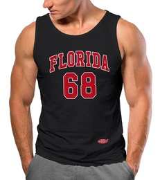Tanktop Herren Tank-Top Print Florida 86 Trikot College Style Basketball mit Print