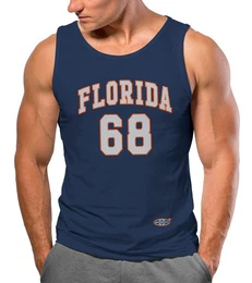 Tanktop Herren Tank-Top Print Florida 86 Trikot College Style Basketball mit Print