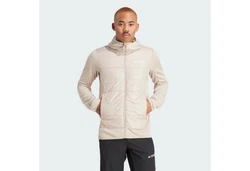 adidas TERREX MULTI HYBRID INSULATED KAPUZENJACKE Beige/Khaki/Gelb/Braun
