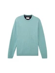 TOM TAILOR Strickpullover BASIC CREWNECK KNIT mint