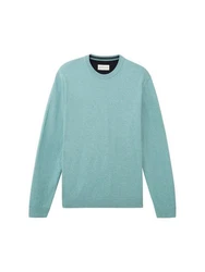 TOM TAILOR Strickpullover BASIC CREWNECK KNIT mint