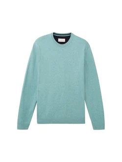 TOM TAILOR Strickpullover BASIC CREWNECK KNIT mint TOM TAILOR Strickpullover BASIC CREWNECK KNIT mint