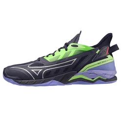 Mizuno WAVE MIRAGE Hallenschuh Dunkelblau/Hellblau/Grün/Dunkelgrün/Schwarz