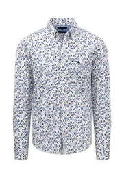 Langarmhemd mit Allover Blumenmuster