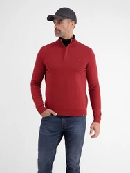 LERROS Strickpullover Troyer Rot/Dunkelrot