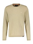 LERROS Strickpullover mit Rundhalsausschnitt Khaki/Beige