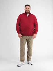 LERROS Strickpullover Troyer Rot/Dunkelrot