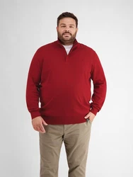 LERROS Strickpullover Troyer Rot/Dunkelrot